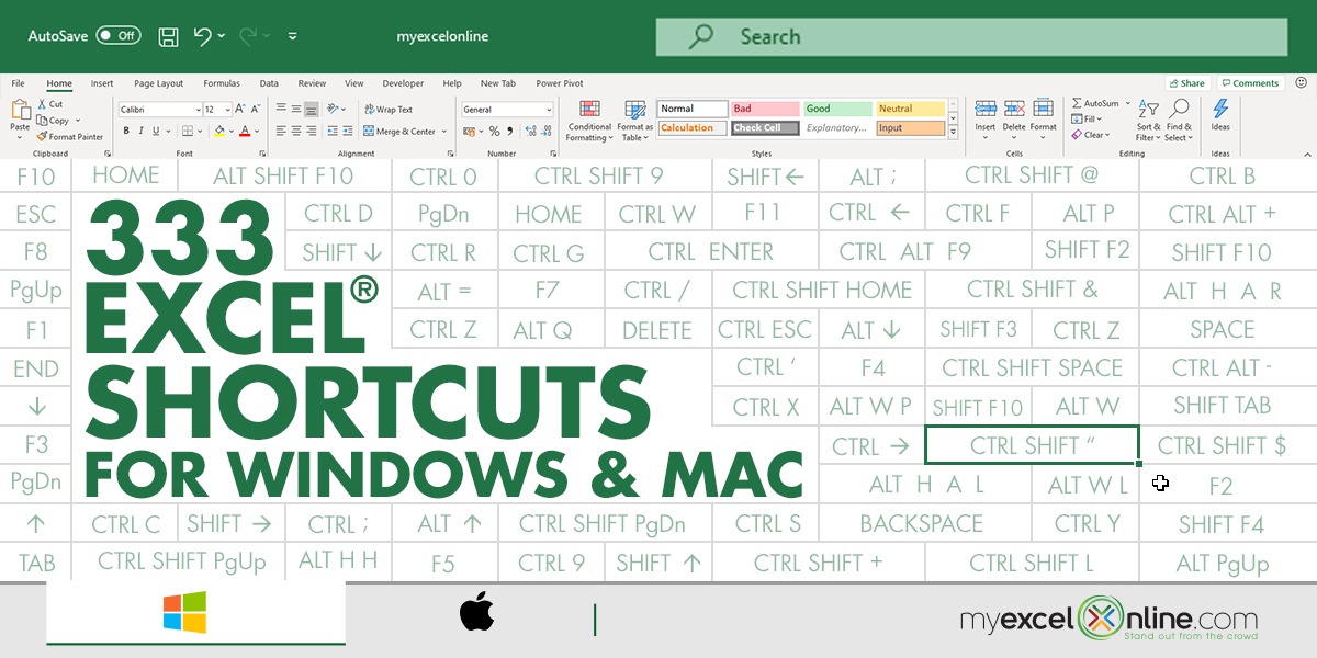 mac excel shortcut for dropdown